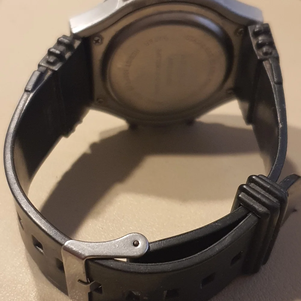 10/$20 Advance Silver/Black Digital Alarm Chrono Men's Watch
